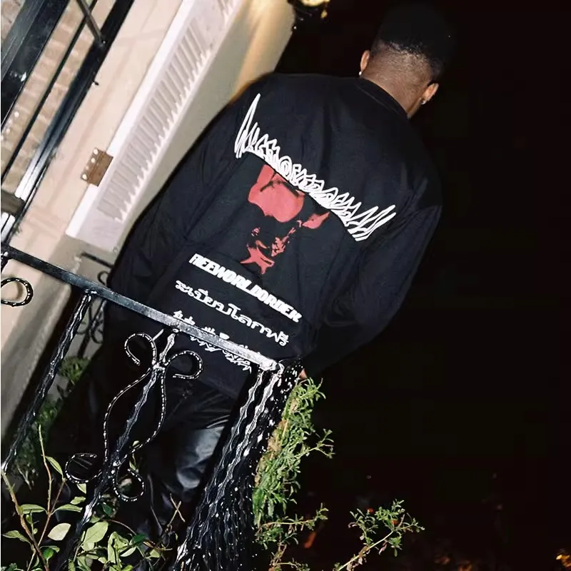 FREE WORLD ORDER Crew Neck Long-Sleeved T-Shirt Unisex-3