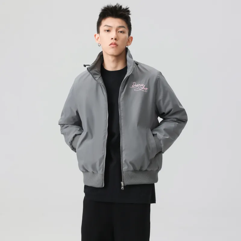 Duamin Jackets Coats Unisex Light Gray-6
