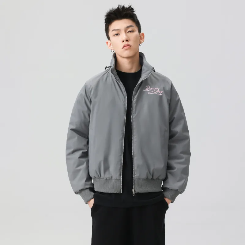Duamin Jackets Coats Unisex Light Gray-4