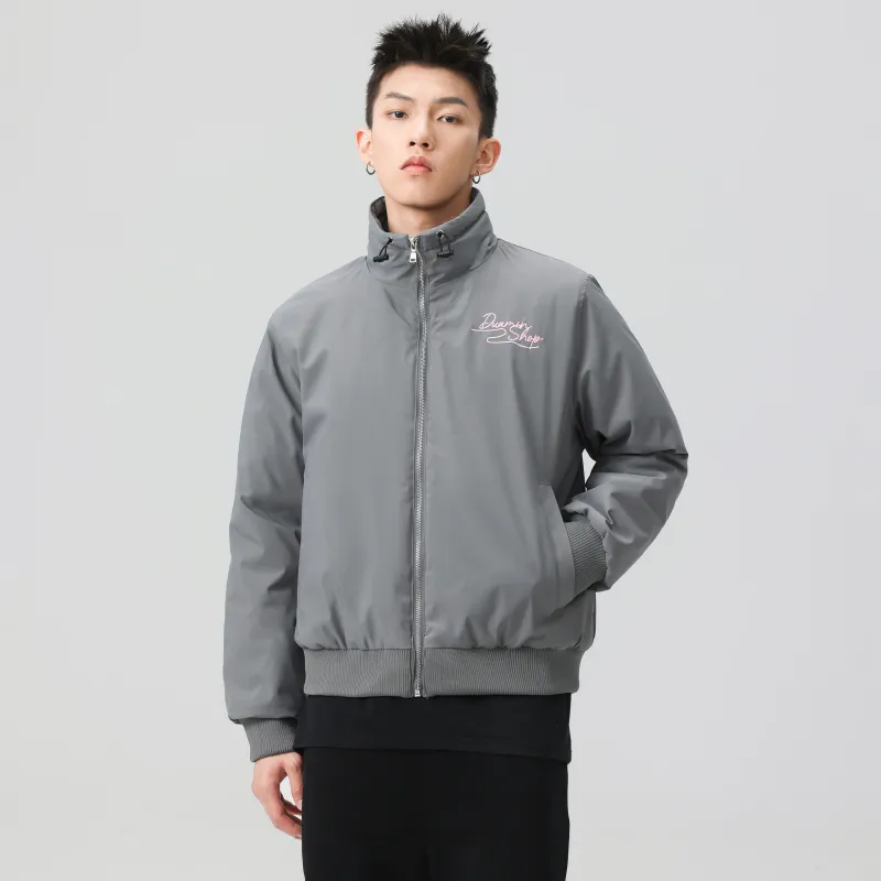 Duamin Jackets Coats Unisex Light Gray-5