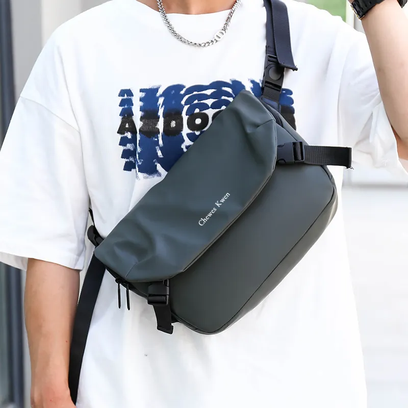 Alcohol Dragon Nylon Messenger Bag, Shoulder Bag Men's Multicolor-7