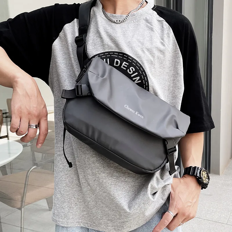 Alcohol Dragon Nylon Messenger Bag, Shoulder Bag Men's Multicolor-10
