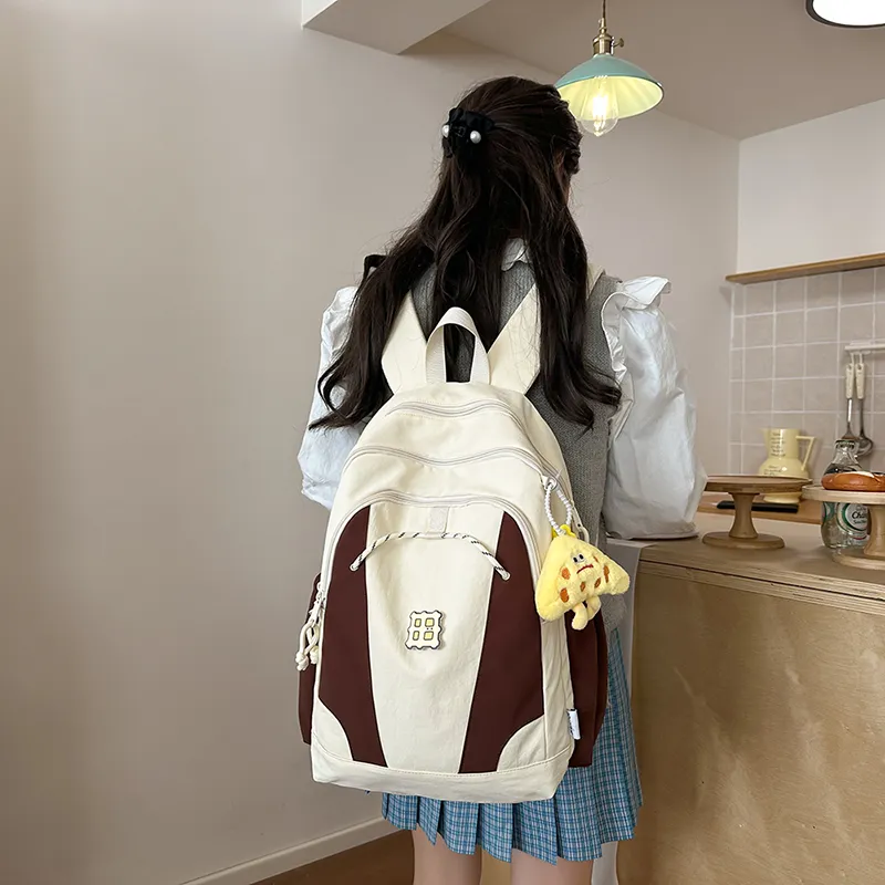 Alcohol Dragon Nylon Backpack Women's Multicolor-14