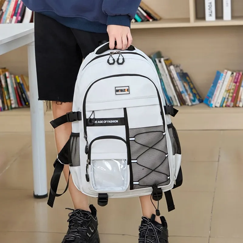 Alcohol Dragon Polyester Backpack Unisex Multicolor-19