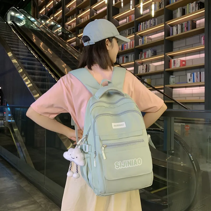 Alcohol Dragon Nylon Backpack Regular Unisex Multicolor-29