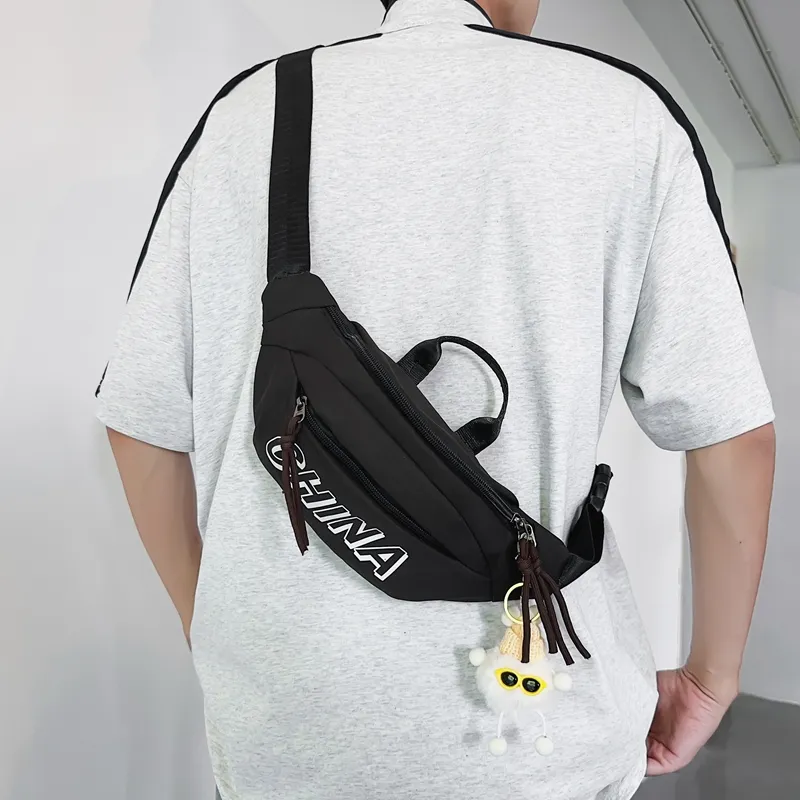 Alcohol Dragon Nylon Sling Bag Regular Unisex Brown/Green/Black/White-14