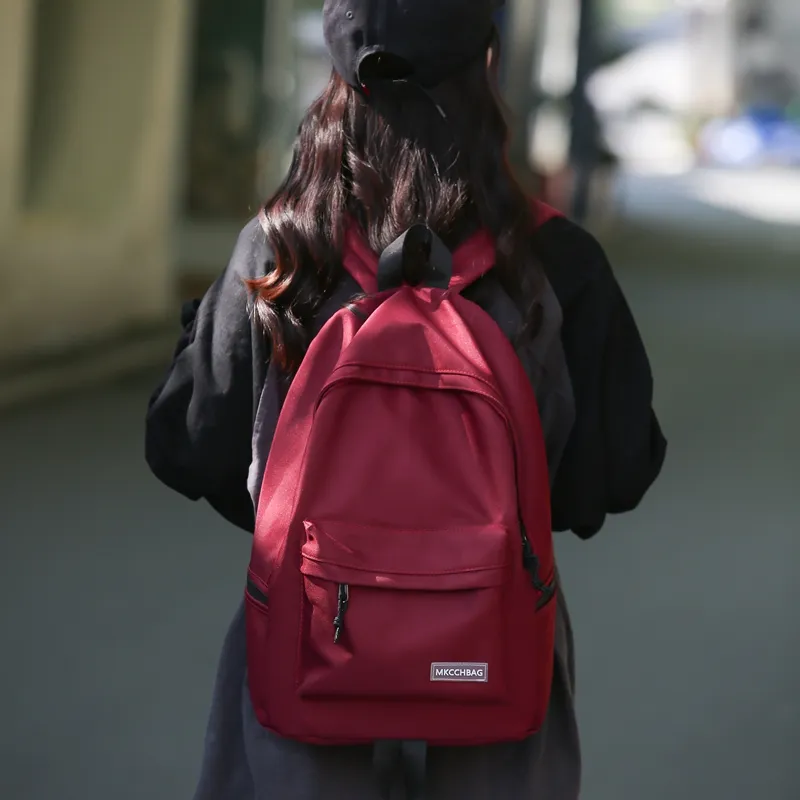 Alcohol Dragon Nylon Backpack Regular Unisex Black/Blue/White/Red-1