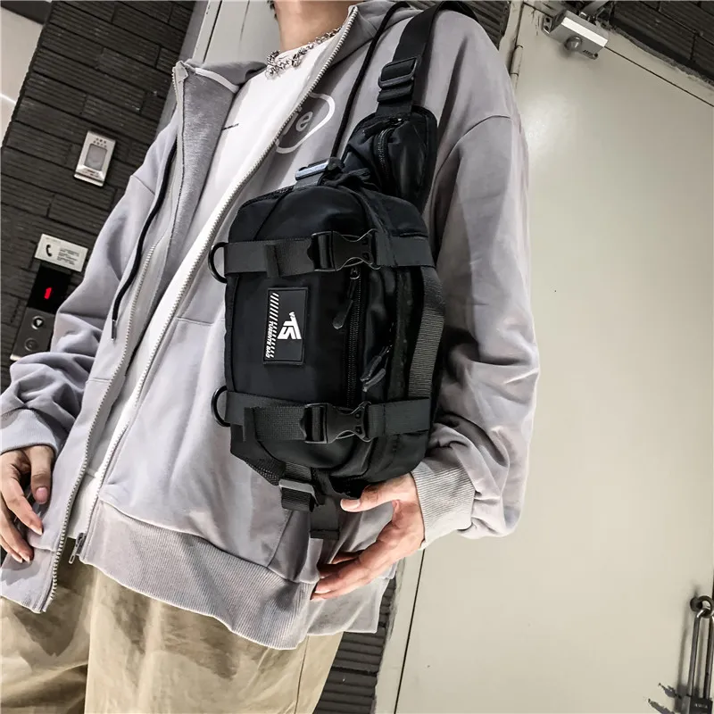 Alcohol Dragon Oxford Fanny Pack Shoulder Bag Crossbody Bag Regular Unisex White &/Black &/Black-15