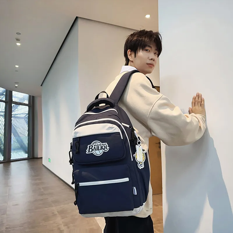 Alcohol Dragon Nylon Backpack Regular Unisex Multicolor-3