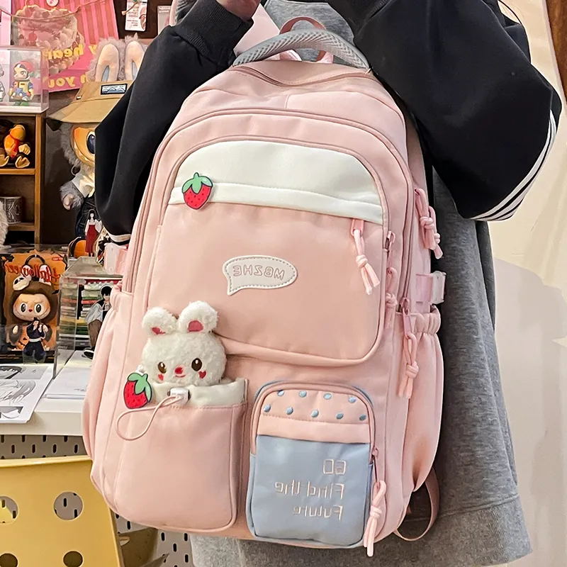 Alcohol Dragon Canvas Backpack Regular Women's Multicolor-13