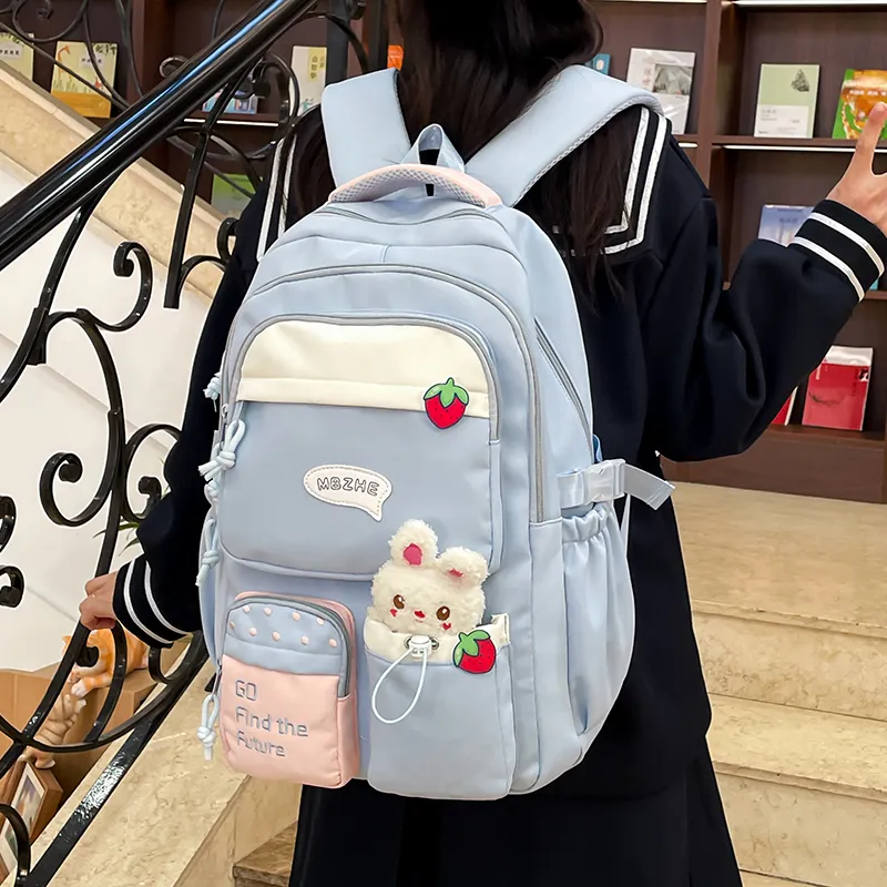 Alcohol Dragon Canvas Backpack Regular Women's Multicolor-19