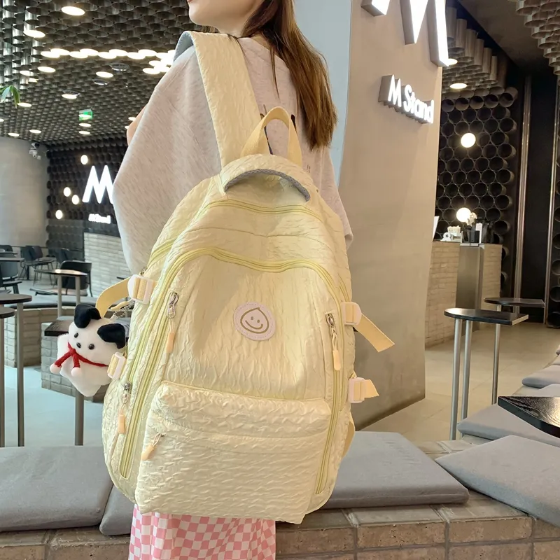 Alcohol Dragon Nylon Backpack Women's Multicolor-9