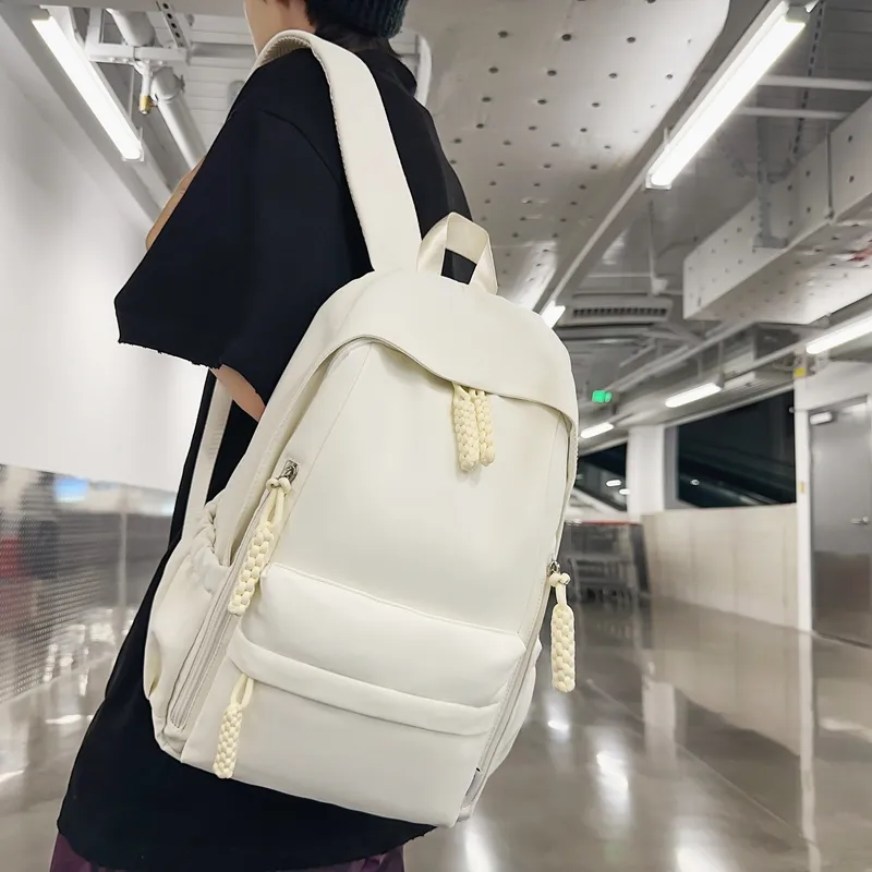 Alcohol Dragon Nylon Backpack Regular Unisex Multicolor-10