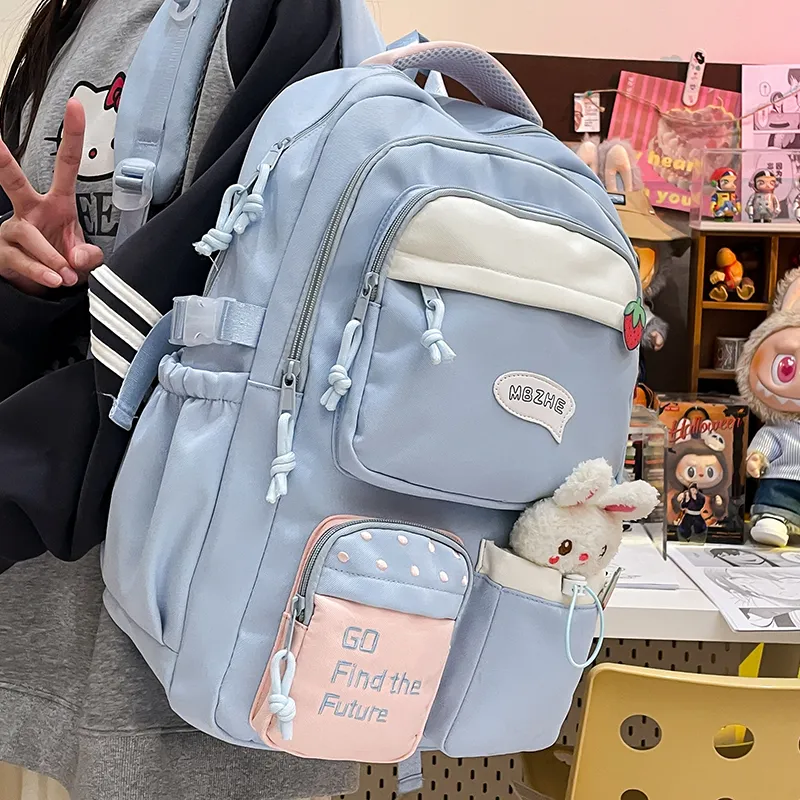 Alcohol Dragon Canvas Backpack Regular Women's Multicolor-23