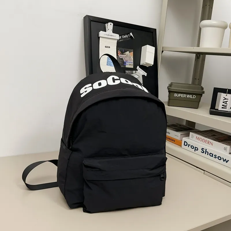Alcohol Dragon Nylon Backpack Unisex Multicolor-17