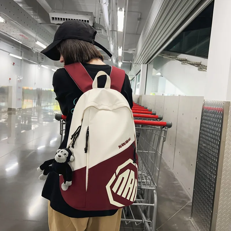 Alcohol Dragon Nylon Backpack Regular Unisex Multicolor-15