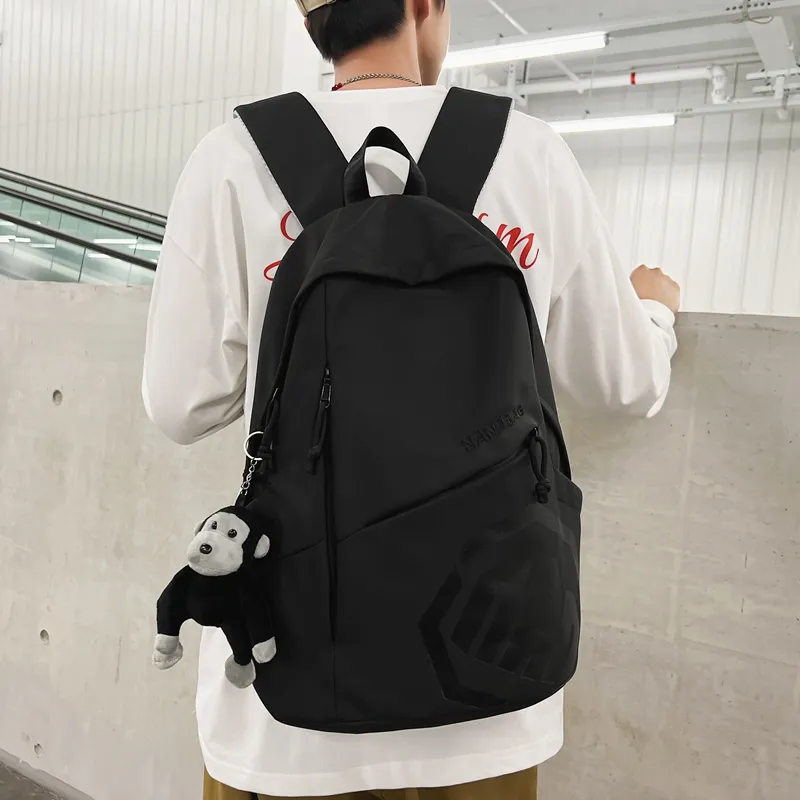 Alcohol Dragon Nylon Backpack Regular Unisex Multicolor-38