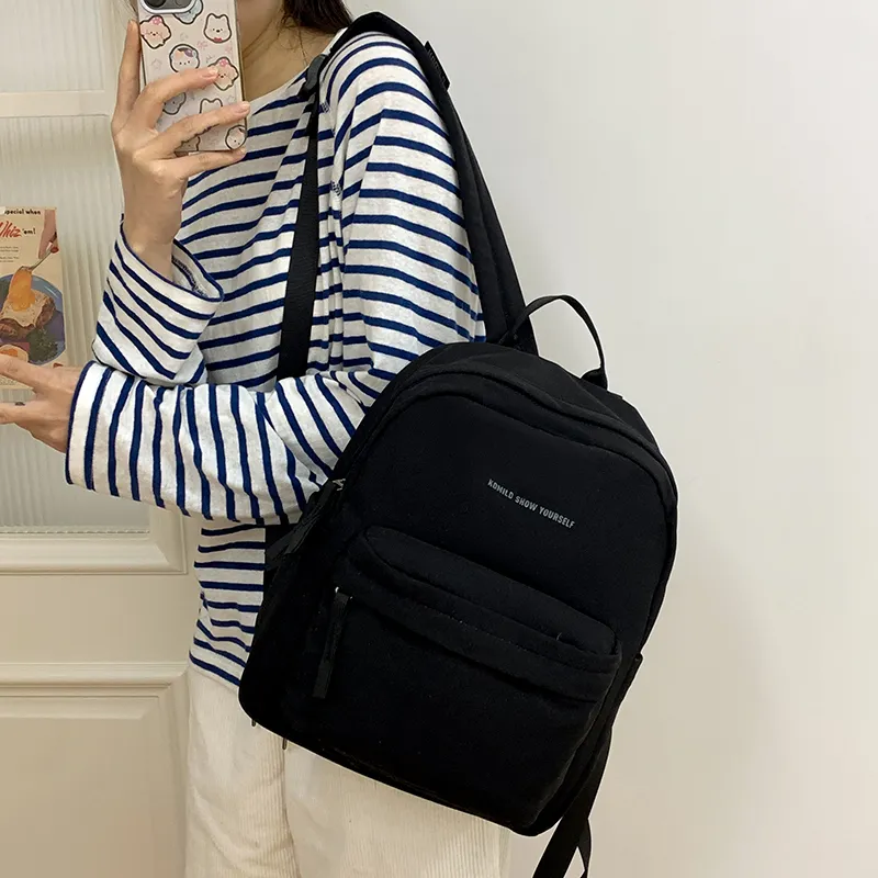 Alcohol Dragon Nylon Fabric Backpack Large Size Women's Multicolor-4