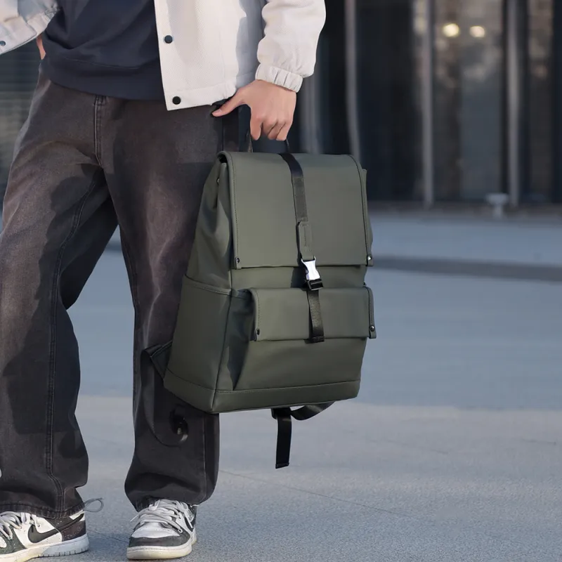 Alcohol Dragon Nylon Backpack Men's Multicolor-9