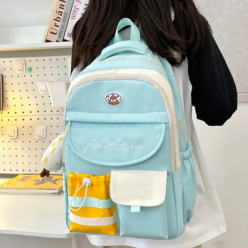 Alcohol Dragon Nylon Backpack Regular Women's Multicolor-24