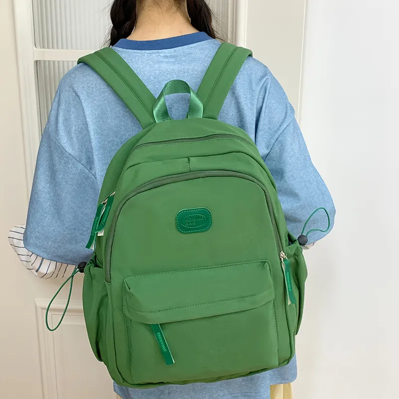 Alcohol Dragon Nylon Fabric Backpack Unisex Multicolor-31
