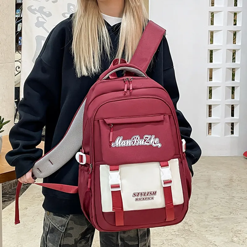 Alcohol Dragon Nylon Backpack Regular Unisex Multicolor-9