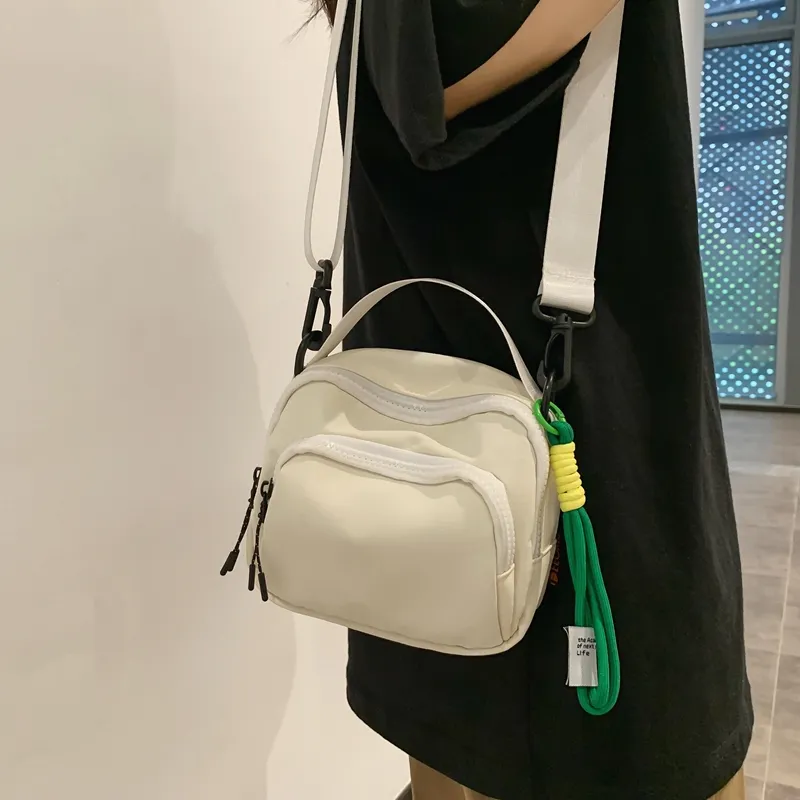 Alcohol Dragon Nylon Shoulder Bag, Crossbody Bag, Handbag Unisex Black/Green/Khaki/White/Orange-15