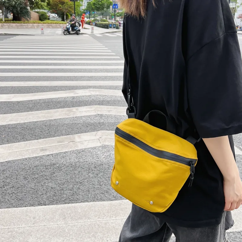 Alcohol Dragon Nylon Fabric Crossbody One Shoulder Handbag Unisex Black/White/Green/Orange/Yellow-3