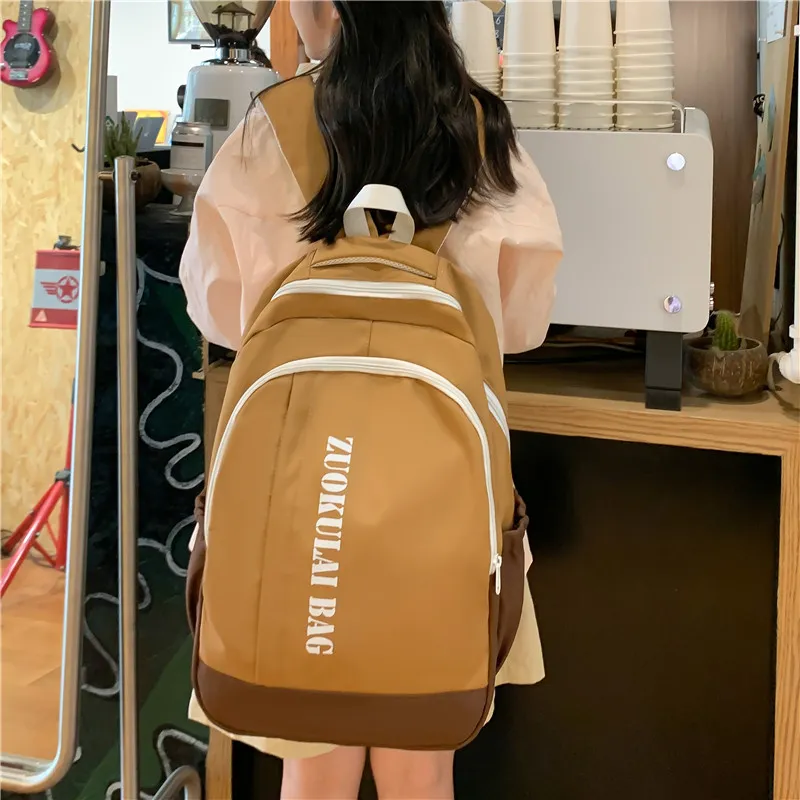 Alcohol Dragon Nylon Backpack Regular Unisex Multicolor-9
