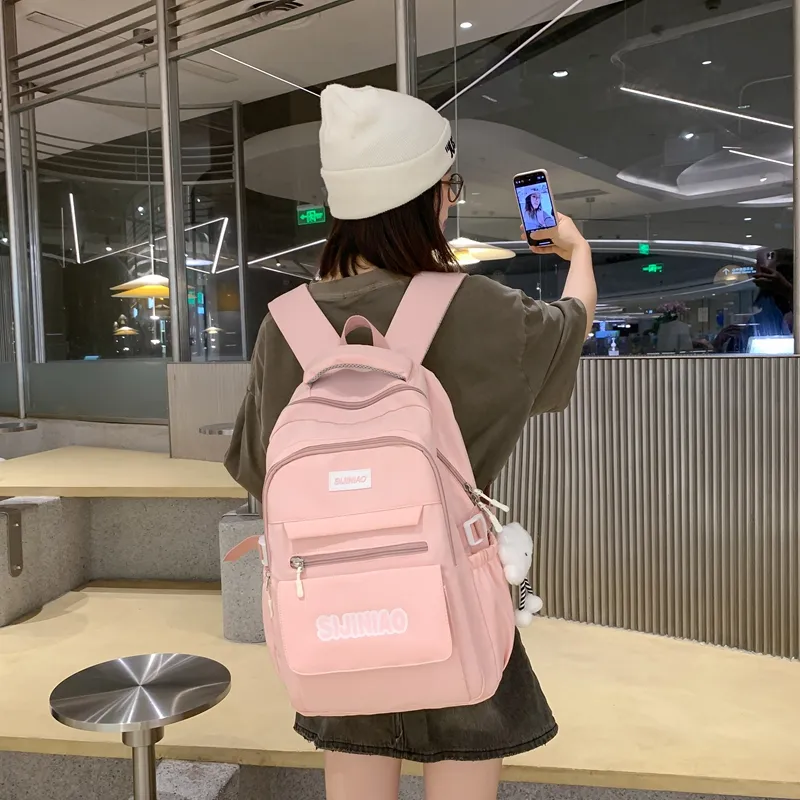 Alcohol Dragon Nylon Backpack Regular Unisex Multicolor-12