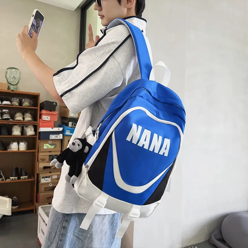 Alcohol Dragon Nylon Backpack Regular Unisex Black/Brown/Red/Blue-14