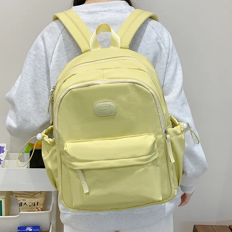 Alcohol Dragon Nylon Fabric Backpack Unisex Multicolor-20