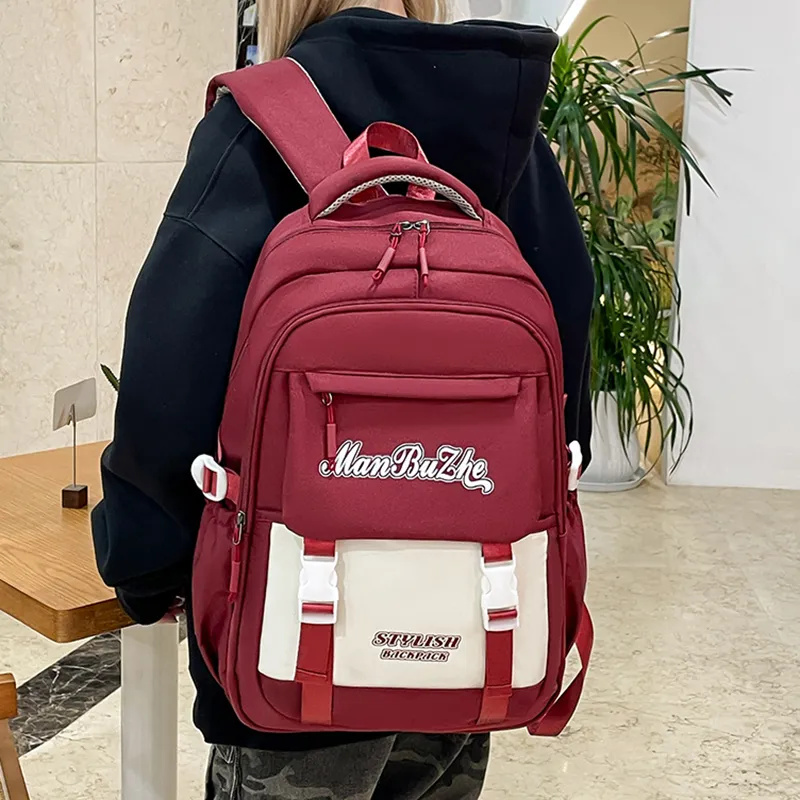 Alcohol Dragon Nylon Backpack Regular Unisex Multicolor-10