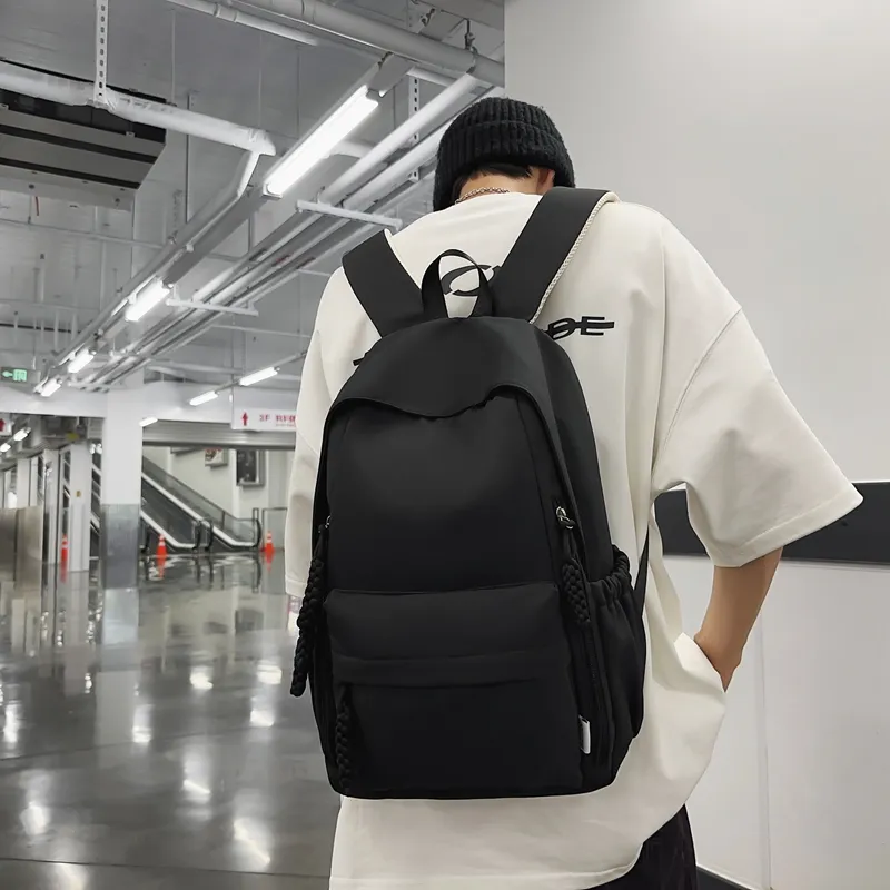Alcohol Dragon Nylon Backpack Regular Unisex Multicolor-5