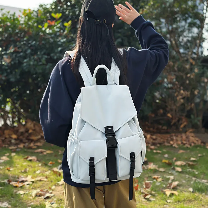 Alcohol Dragon Nylon Backpack Regular Unisex Multicolor-31