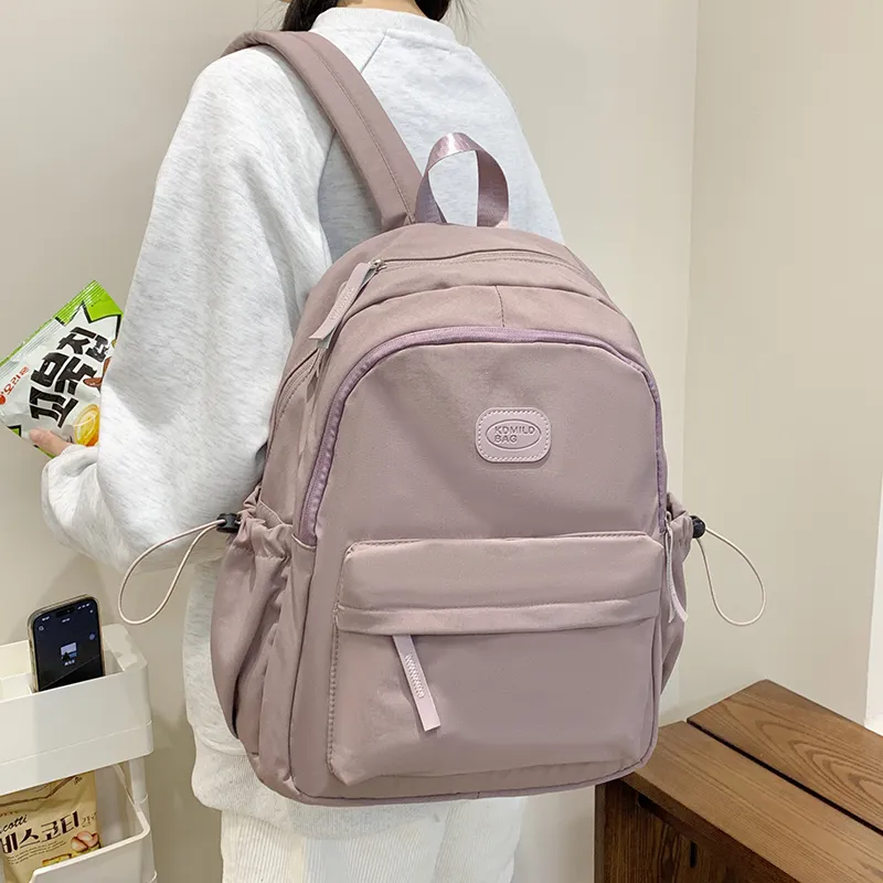 Alcohol Dragon Nylon Fabric Backpack Unisex Multicolor-11