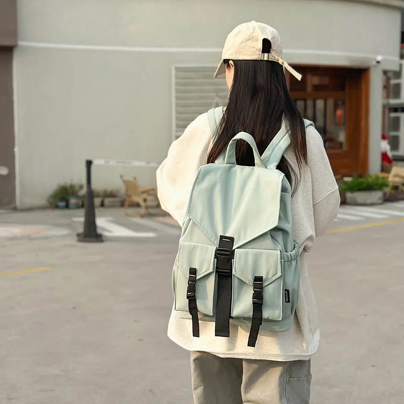 Alcohol Dragon Nylon Backpack Regular Unisex Multicolor-22
