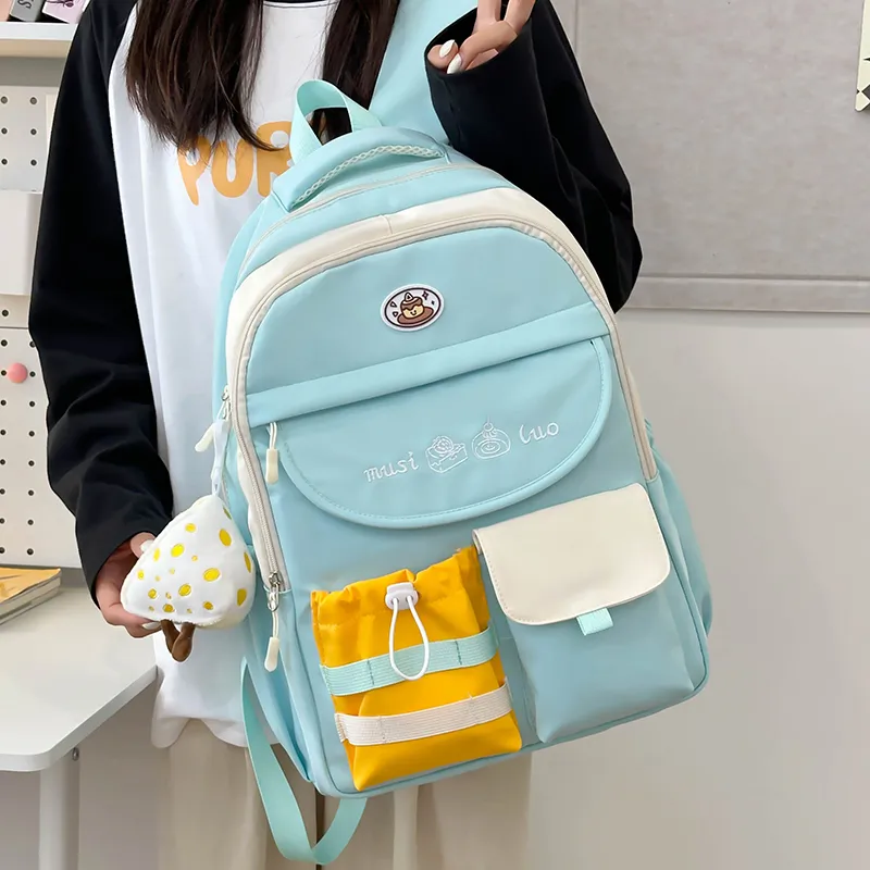 Alcohol Dragon Nylon Backpack Regular Women's Multicolor-28