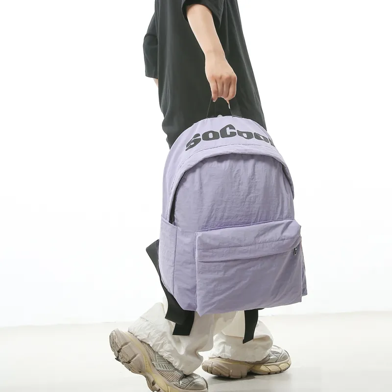 Alcohol Dragon Nylon Backpack Unisex Multicolor-6