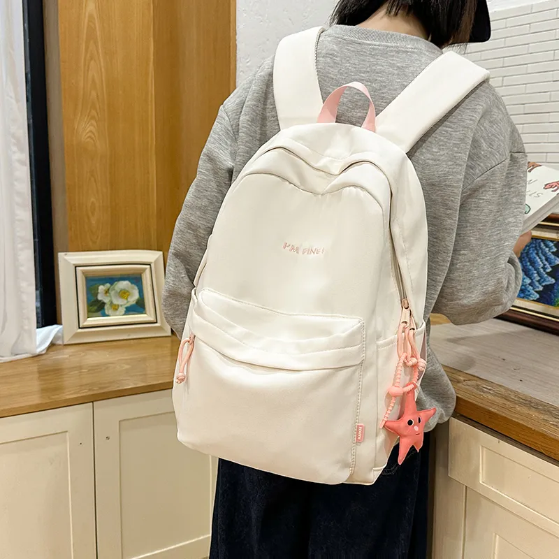 Alcohol Dragon Nylon Backpack Regular Women's Multicolor-21