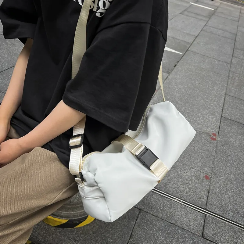 Alcohol Dragon Nylon Crossbody Bag Shoulder Bag Regular Unisex Black/Red/Pink/White/Blue/Yellow-21