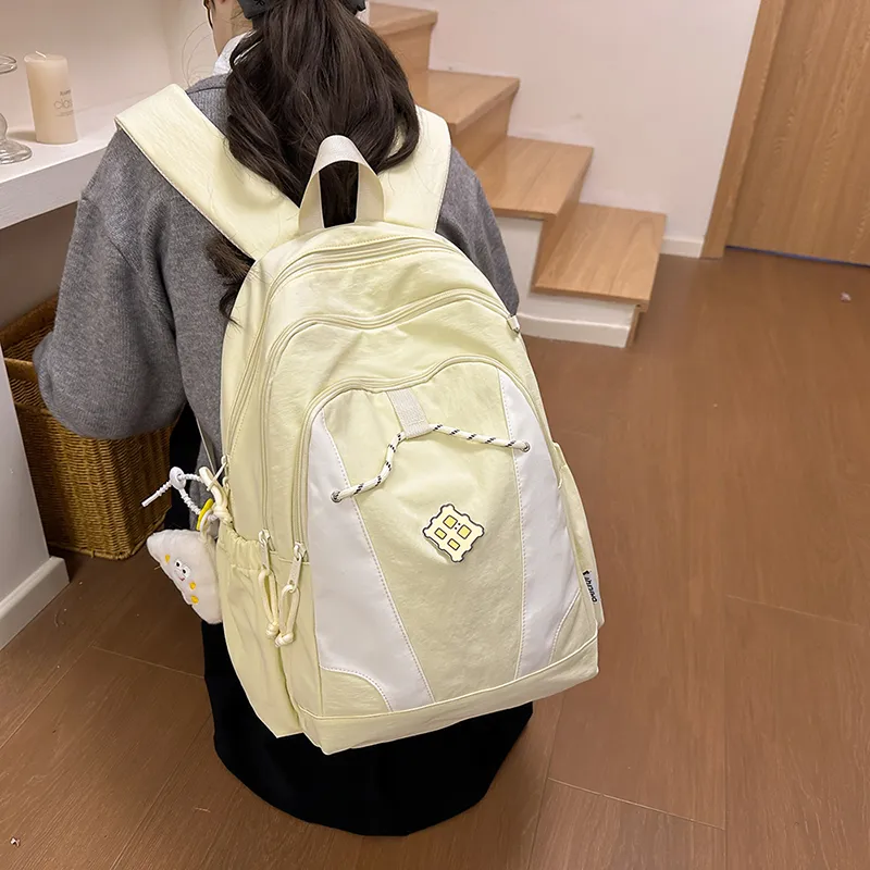 Alcohol Dragon Nylon Backpack Women's Multicolor-23