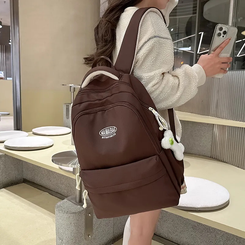 Alcohol Dragon Nylon Backpack Women's Multicolor-9