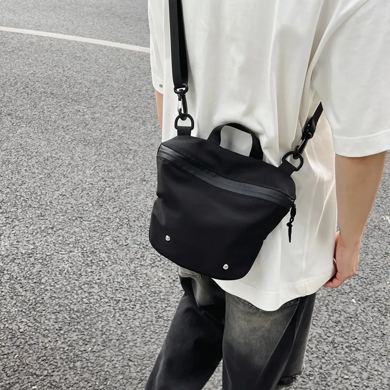 Alcohol Dragon Nylon Fabric Crossbody One Shoulder Handbag Unisex Black/White/Green/Orange/Yellow-17