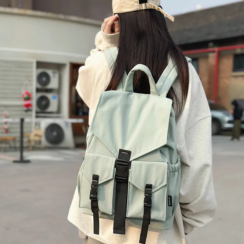 Alcohol Dragon Nylon Backpack Regular Unisex Multicolor-21