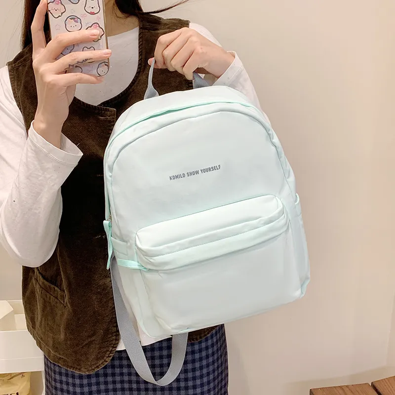 Alcohol Dragon Nylon Fabric Backpack Large Size Women's Multicolor-40