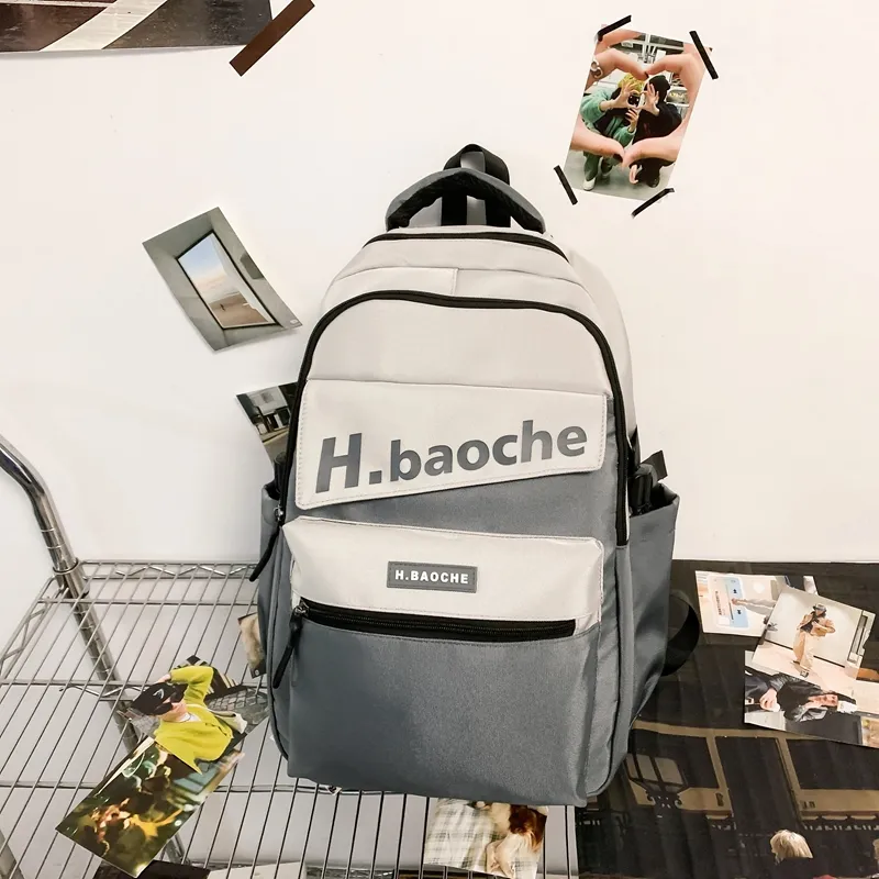 Alcohol Dragon Nylon Backpack Unisex Multicolor-11