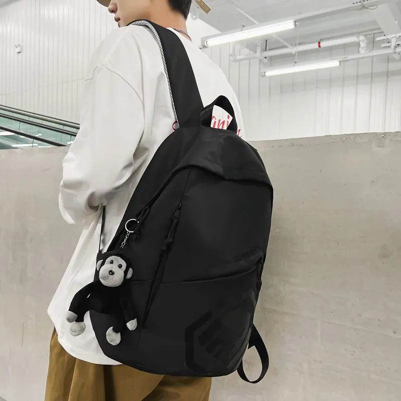 Alcohol Dragon Nylon Backpack Regular Unisex Multicolor-36