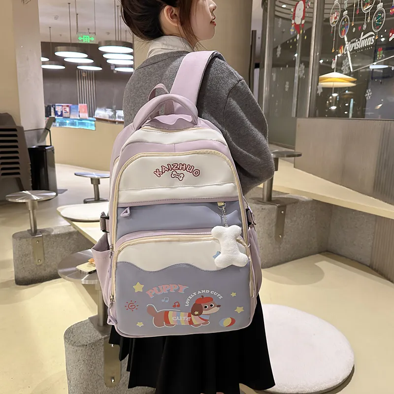Alcohol Dragon Nylon Backpack Women's Multicolor-25