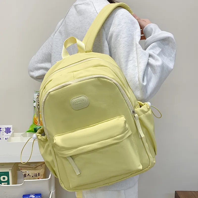 Alcohol Dragon Nylon Fabric Backpack Unisex Multicolor-18